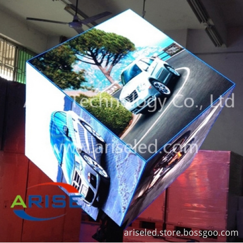 P3mm LED cube display, size (1.152x1.152m) 6 side,Creative LED display for Stage,LED DJ table